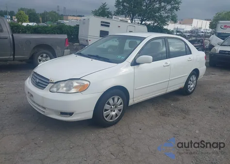 2003 Toyota Corolla Le z USA, uszkodzony, nr VIN JTDBR32E730043196